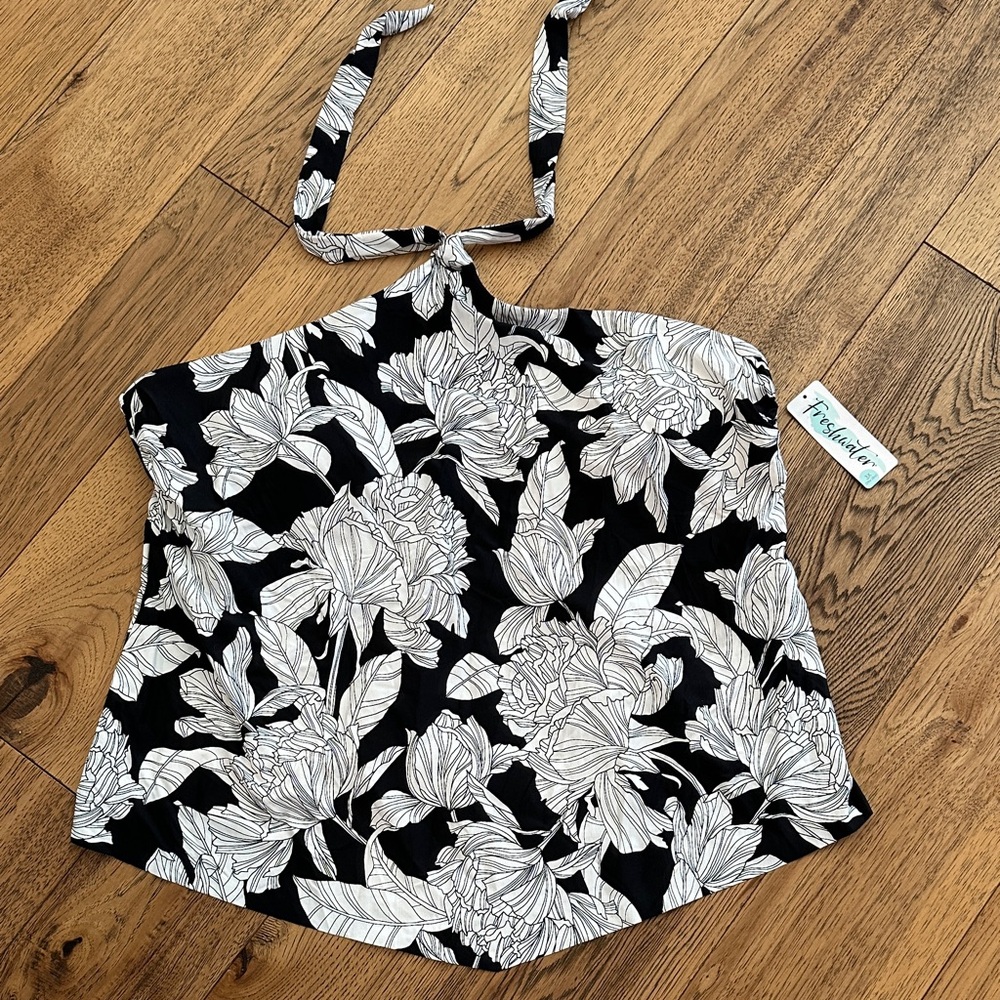 Floral Halter Neck Swim Camisole